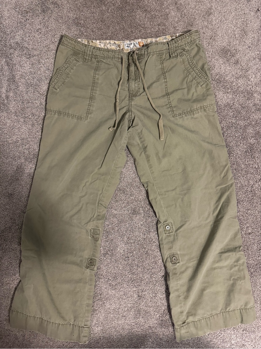 Old Navy Olive Green Cargo Drawstring Pants